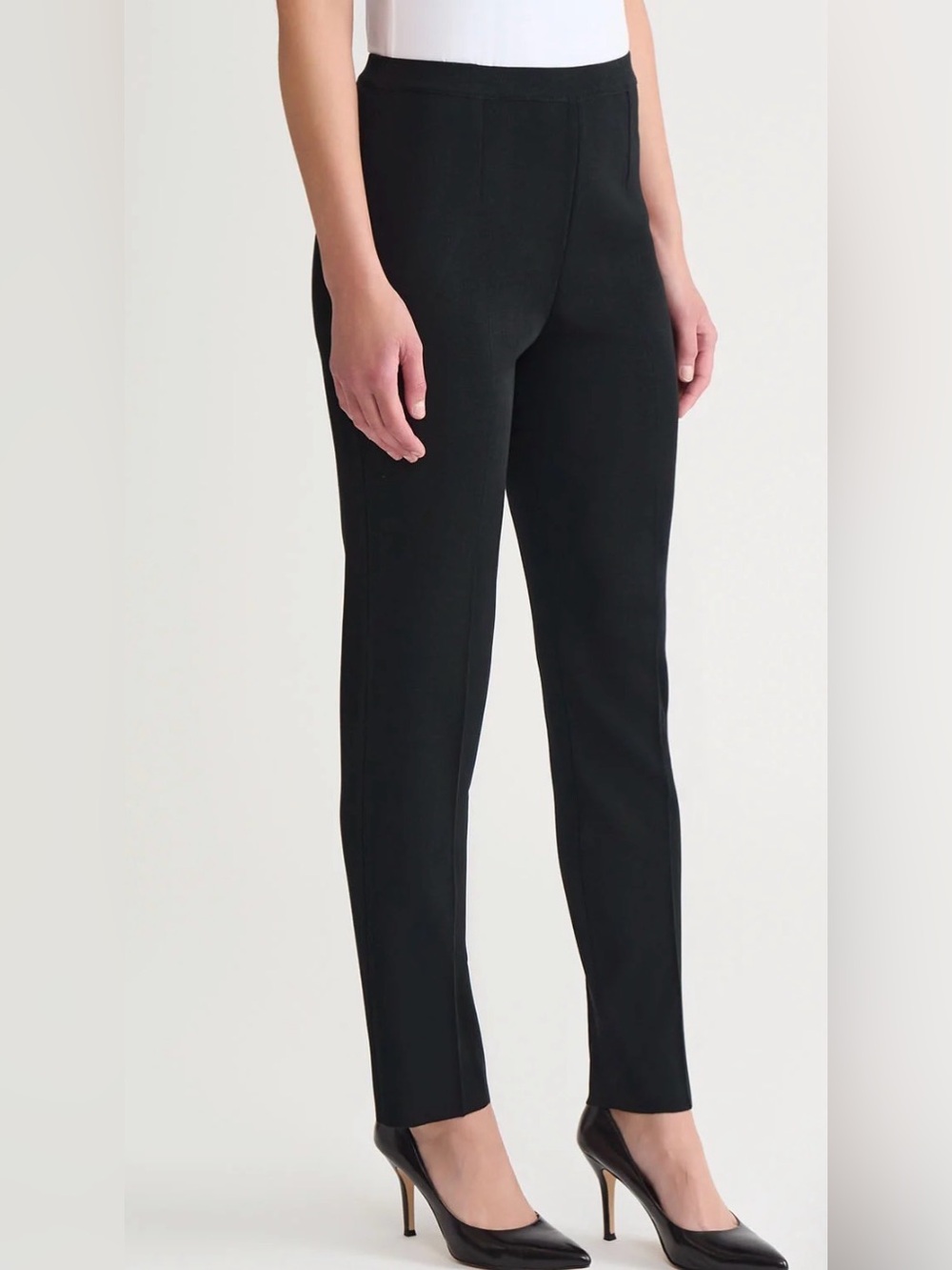 Ming Wang Black Men's Dress Pants — Straight Silhouette
